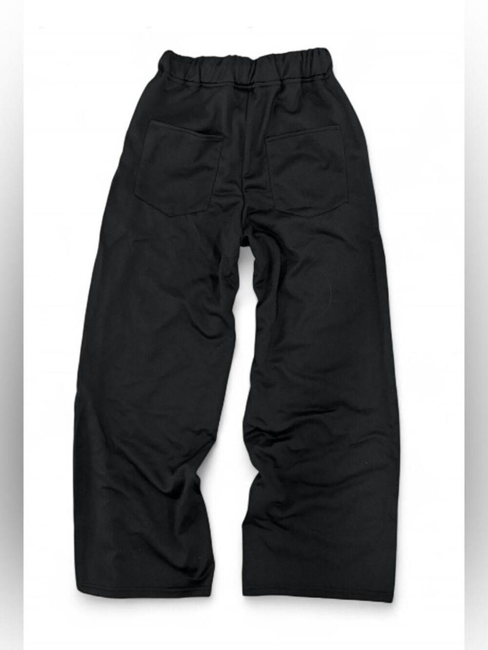 NWT Y2K Black Streetwear Oversized Grommet Wide Leg High Rise Pants Rave Grunge - Picture 14 of 15